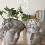 N0702 Maceta Cerámica Cabeza de David 16cm