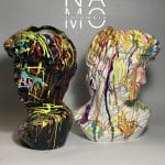 N0705 Maceta Cerámica Cabeza de David 26cm-5