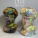 N0705 Maceta Cerámica Cabeza de David 26cm-5