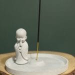 Namo Quemador Vela Incienso #1 Monje Concreto