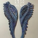 Alas Pared 2 x 75 cm azul+dorado