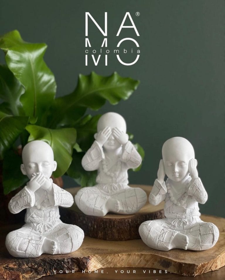Monjes Sabiduría (3 figuras) blanco