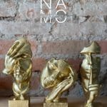 Set Rostros Silencio Sueño Impaciencia Dorado