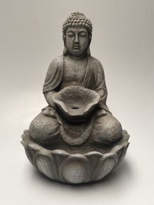 Fuente de Agua Budha Meditación Flor de Loto 53 cm
