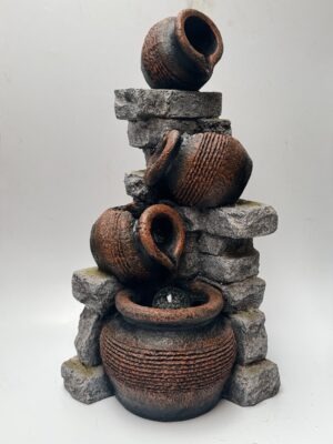 Fuente de Agua Jarrones de Barro 83cm