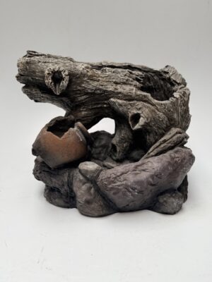 Fuente de Agua Tronco De Madera 40cm